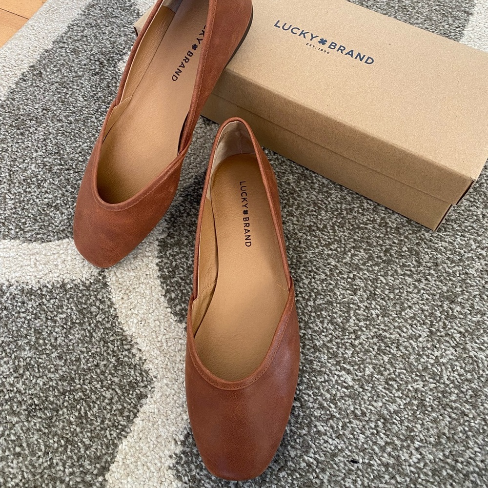 Lucky Brand Adoura Spiced Tan Flat